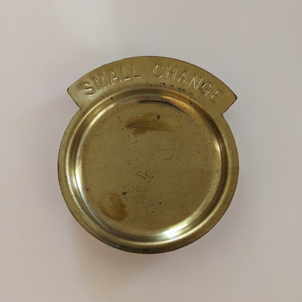 Vintage Brass Small Change Dish